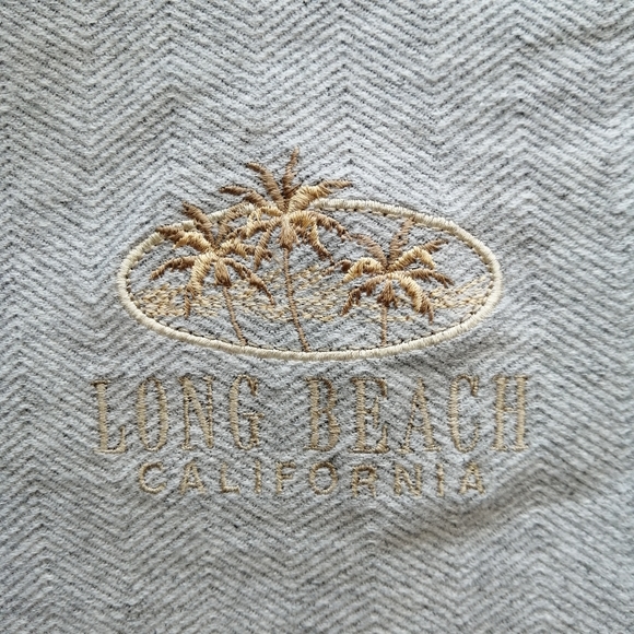 Long Beach California Grey Polo Large - Picture 3 of 6